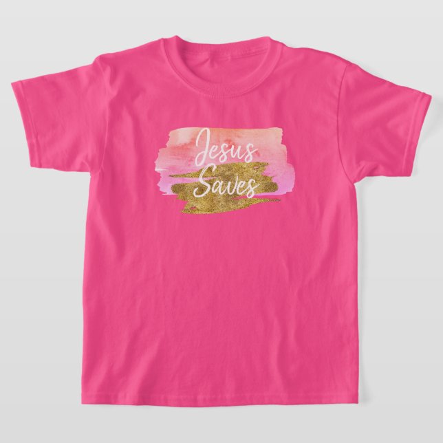 Christian Jesus Saves T-Shirt (Laydown)