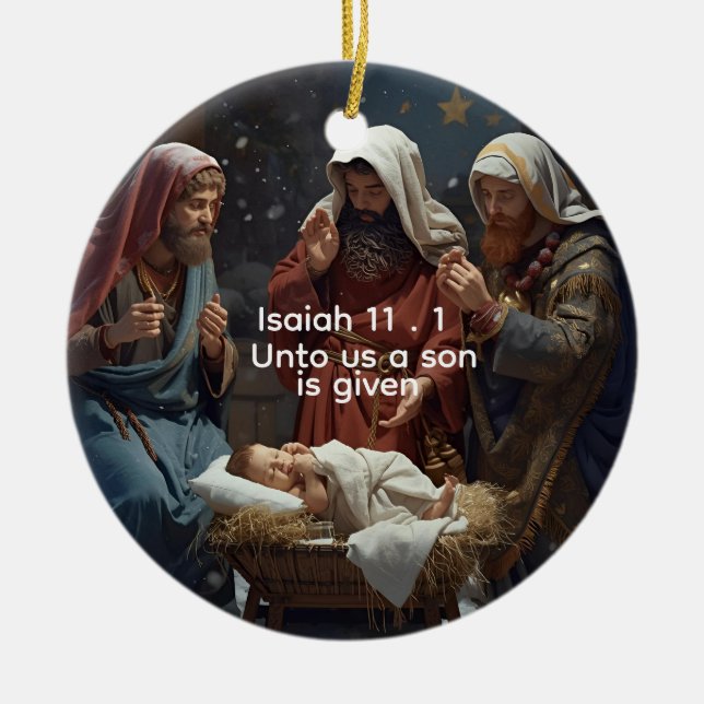 Christian Journal for Her, Bible Scriptures  Ceramic Tree Decoration (Front)