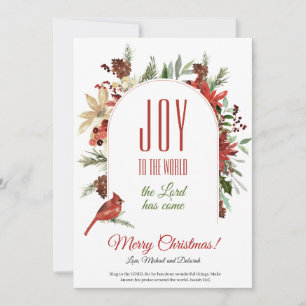 Christian Joy to the World Christmas Card