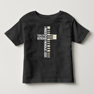 Christian Keyboard Musician Jesus Lover Band Toddler T-Shirt