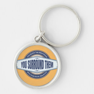 Christian Keychain with Bible Verse Blessing