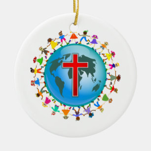 Christian Kids Ceramic Tree Decoration