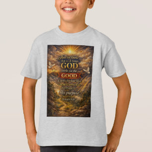 Christian Kid's Romans 8:28 Tee Shirt