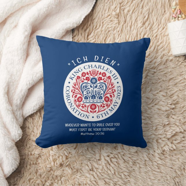 Christian KING CHARLES III Coronation Cushion (Blanket)