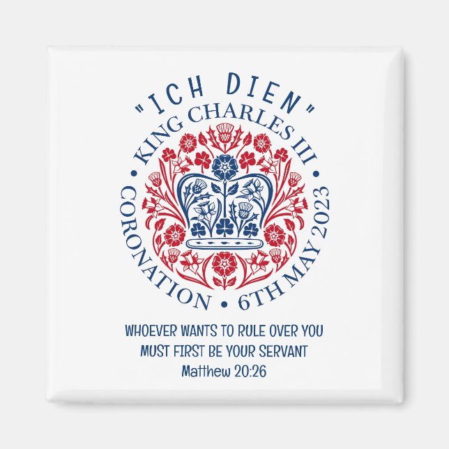 Christian KING CHARLES III Coronation Magnet (Front)