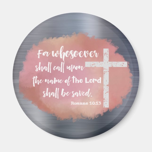 Christian KJV Bible Verse Magnet (Front)