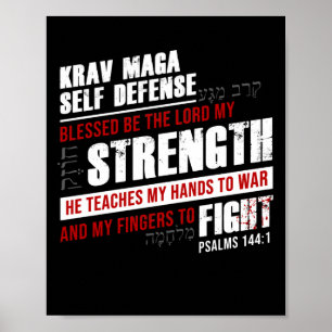 Christian Krav Maga Self-Defense: The LORD Teaches Poster