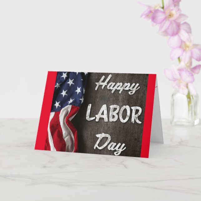 Christian Labour Day card (Orchid)