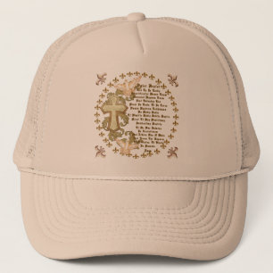 Christian Latin Lords Prayer Trucker Hat