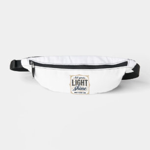 Christian Let Your Light Shine Matthew 5_16 Design Bum Bags