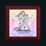 Christian lily angel gift box<br><div class="desc">Lily Angel Gift Box, Angel apparel, Angel t-shirts, Angel gifts by ArtMuvz Illustration. Charming Christian Angel birthday and christmas gifts, tote bag, mug, hat. Angel gifts are a thoughtful and meaningful way to show someone you care. Whether you're looking for a gift for a friend, family member, or loved one,...</div>