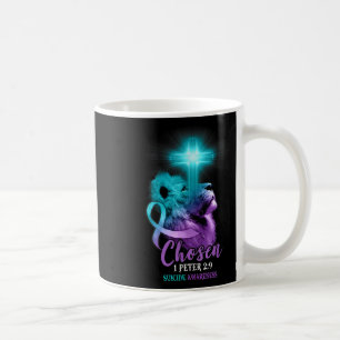 Christian Lion Cross Religious Bible Verse Suicide Coffee Mug