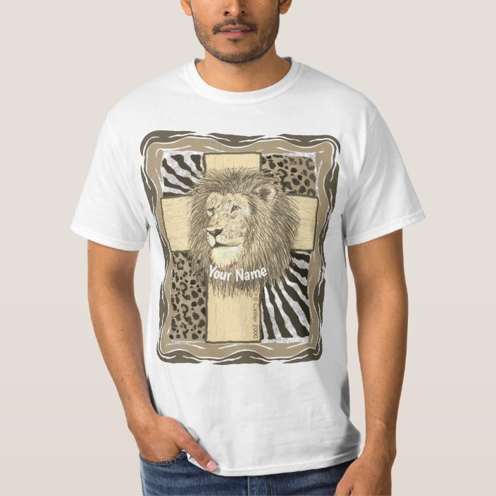 Christian Lion Cross T-Shirt | Zazzle.co.uk