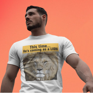 CHRISTIAN LION OF JUDAH JESUS MESSIANIC T-SHIRTS
