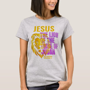  Christian Lion of the Tribe of Judah JESUS  T-Shirt