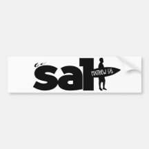 christian logo "be salt" bumper sticker