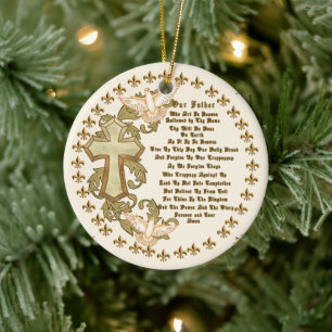 Christian Lords Prayer ornament