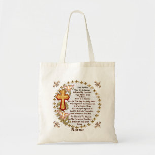 Christian Lords Prayer Tote Bag