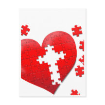 Christian love heart jigsaw puzzle