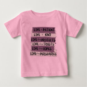 Christian Love is 1 Corinthians 13 Jesus Pink Baby T-Shirt