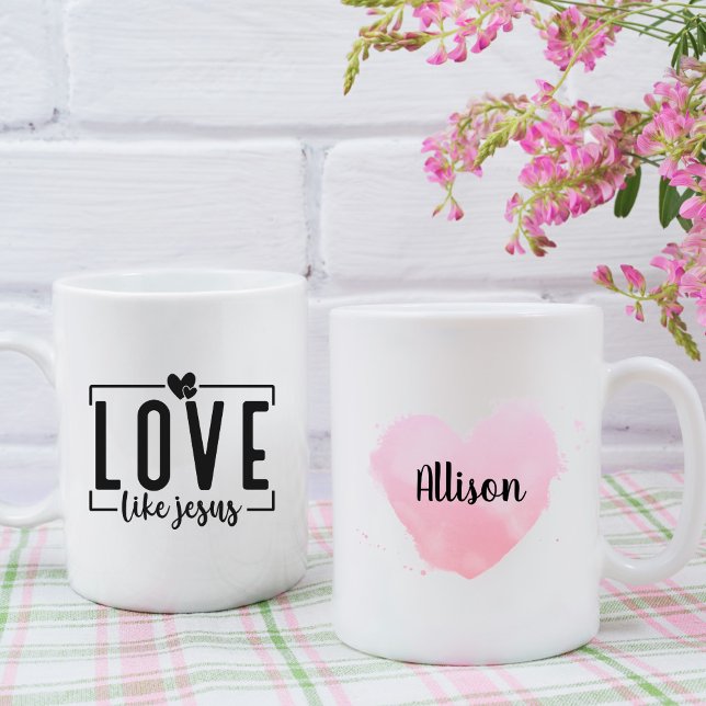 Christian Love Like Jesus Bible Verse Custom Coffee Mug (Creator Uploaded)