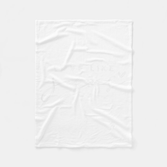 Christian Love Like Jesus Merry Christmas Womens G Fleece Blanket (Front)