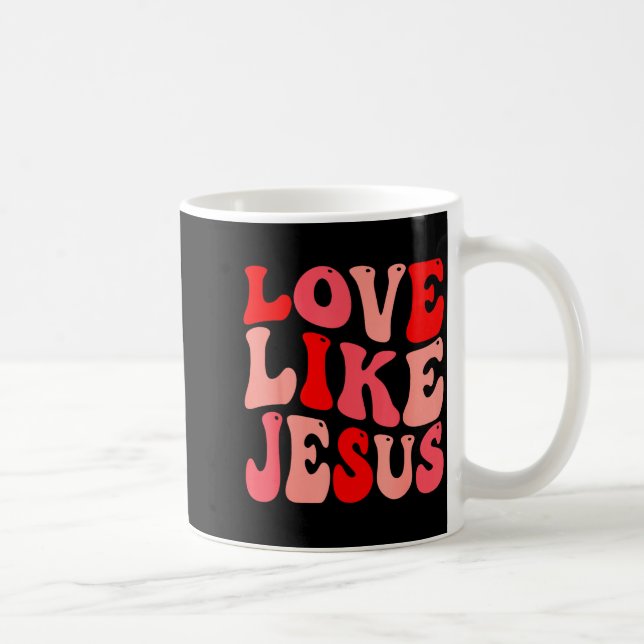 Christian Love Like Jesus Valentine Small  Coffee Mug (Right)
