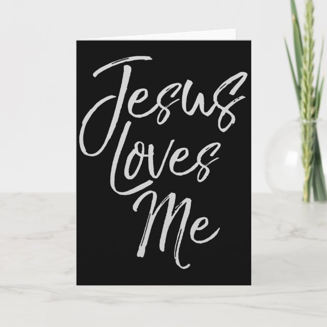 Christian Love Quote Gift For New Believers Jesus  Card (Front)