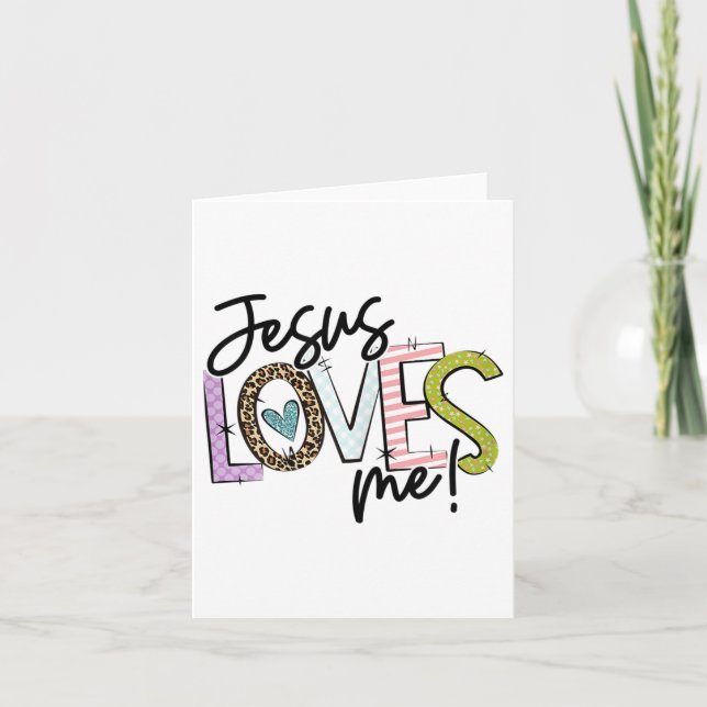 Christian Love Quote Gift For New Believers Jesus  Card (Front)