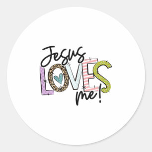 Christian Love Quote Gift For New Believers Jesus Classic Round Sticker