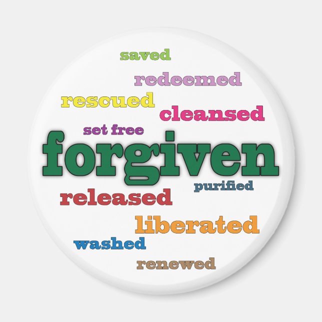 Christian magnet: Forgivien Magnet (Front)