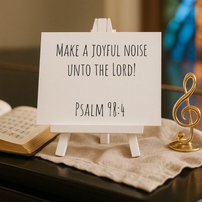 Christian Make a Joyful Noise Psalm 98:4 Scripture Postcard (Creator Uploaded)