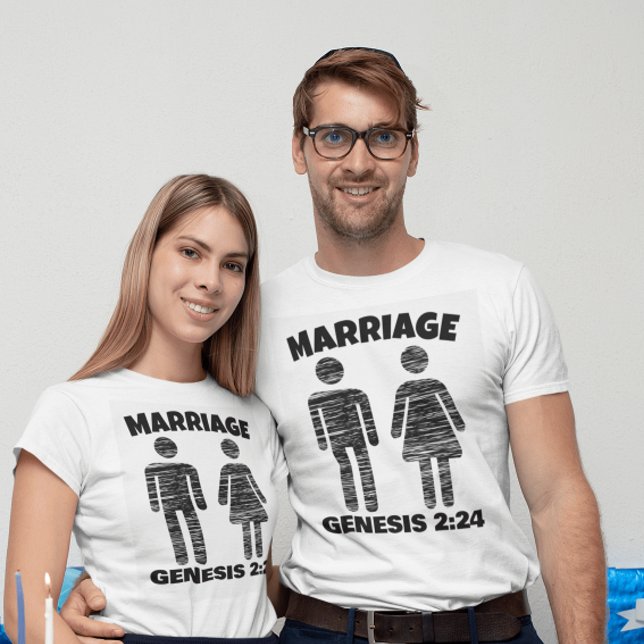 CHRISTIAN MARRIAGE GENESIS 2:24 T-SHIRTS (Creator Uploaded)