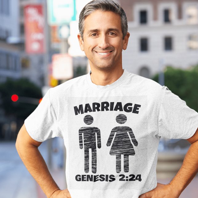 CHRISTIAN MARRIAGE GENESIS 2:24 T-SHIRTS (Creator Uploaded)