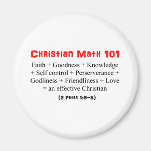 Christian Math 101 Magnet