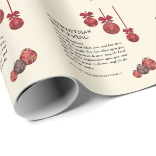 Christian   MAY THE LORD BLESS YOU   Christmas  Wrapping Paper