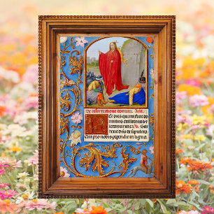 Christian Medieval Resurrection of Jesus Easter Poster