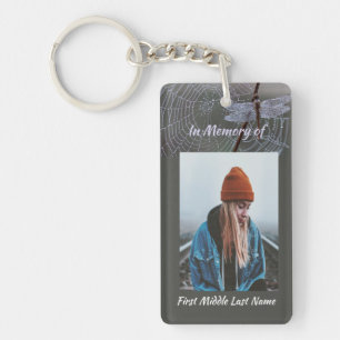 Christian Memorial Keepsake Dragonfly Dewdrops Key Ring