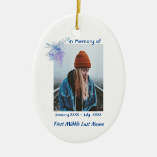 Christian Memorial Keepsake Memorial Dragonfly Ceramic Tree Decoration
