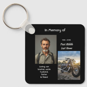 Christian Memorial Keepsake Motorcycle Chopper Key Ring