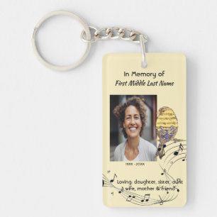 Christian Memorial Keepsake Music Bird Key Ring