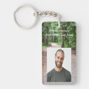 Christian Memorial Keepsake Trail Path Walk Hike  Key Ring