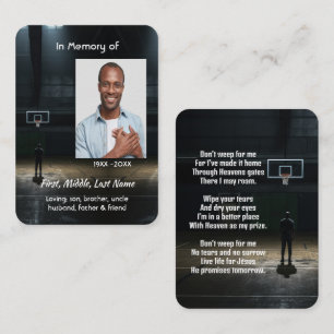 Christian Memorial Pocket Card Basketball Game