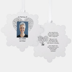 Christian Memorial Tree of Life Heart Love Decoration Card