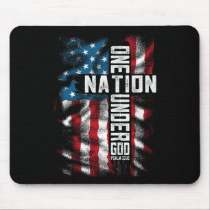 Christian Men One National Under God 4th Of July M Mouse Mat