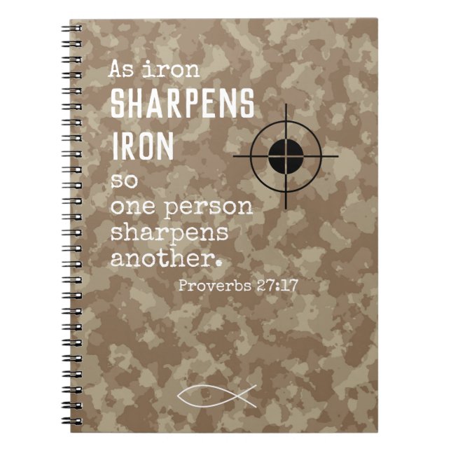 Christian Military Gifts Camouflauge Notebook (Front)