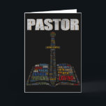 Christian Minister Word Cloud Church Pastor Apprec Card<br><div class="desc">Christian Minister Word Cloud Church Pastor Appreciation Day _1</div>