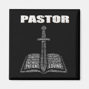 Christian Minister Word Cloud Church Pastor Apprec Magnet