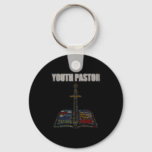Christian Minister Word Cloud Youth Pastor Appreci Key Ring