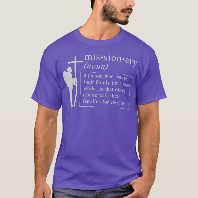CHRISTIAN MISSIONARY Missionary Definition Gift T-Shirt (Front)